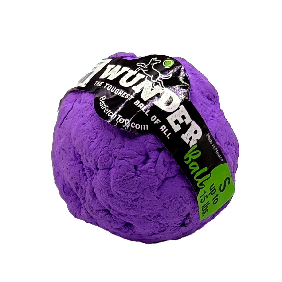WUNDERball Small in purple, with the label band marked S, up to 15 lbs