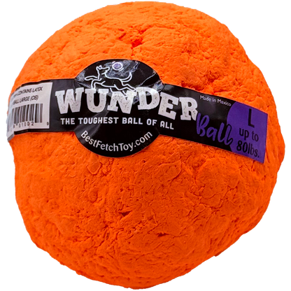 WUNDERball Large in orange, with the label band marked L, up to 80 lbs