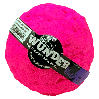 WUNDERball Large in pink, with the label band marked L, up to 80 lbs