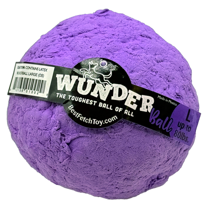 WUNDERball Large in purple, with the label band marked L, up to 80 lbs