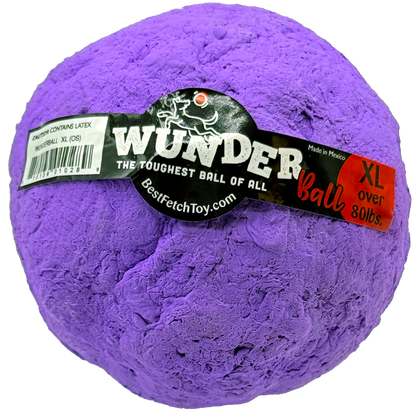 WUNDERball XL in purple, with the label band marked XL, over 80 lbs