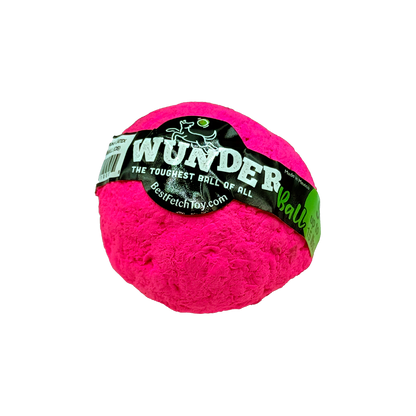 Hot pink WUNDERball in Small, shown small on a white background with the green S tab